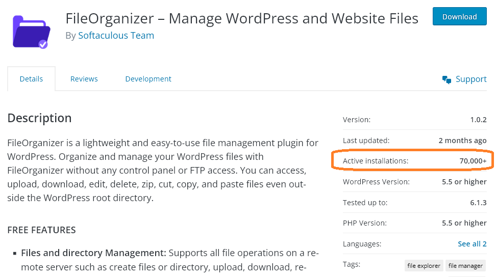 fileorganizer-70k-active-wordpress